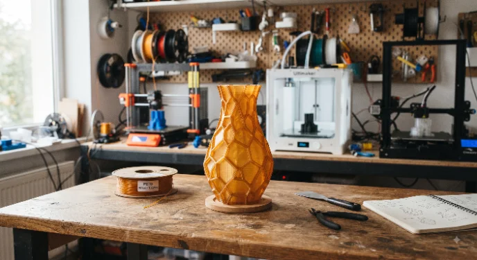 Peça impressa em PETG